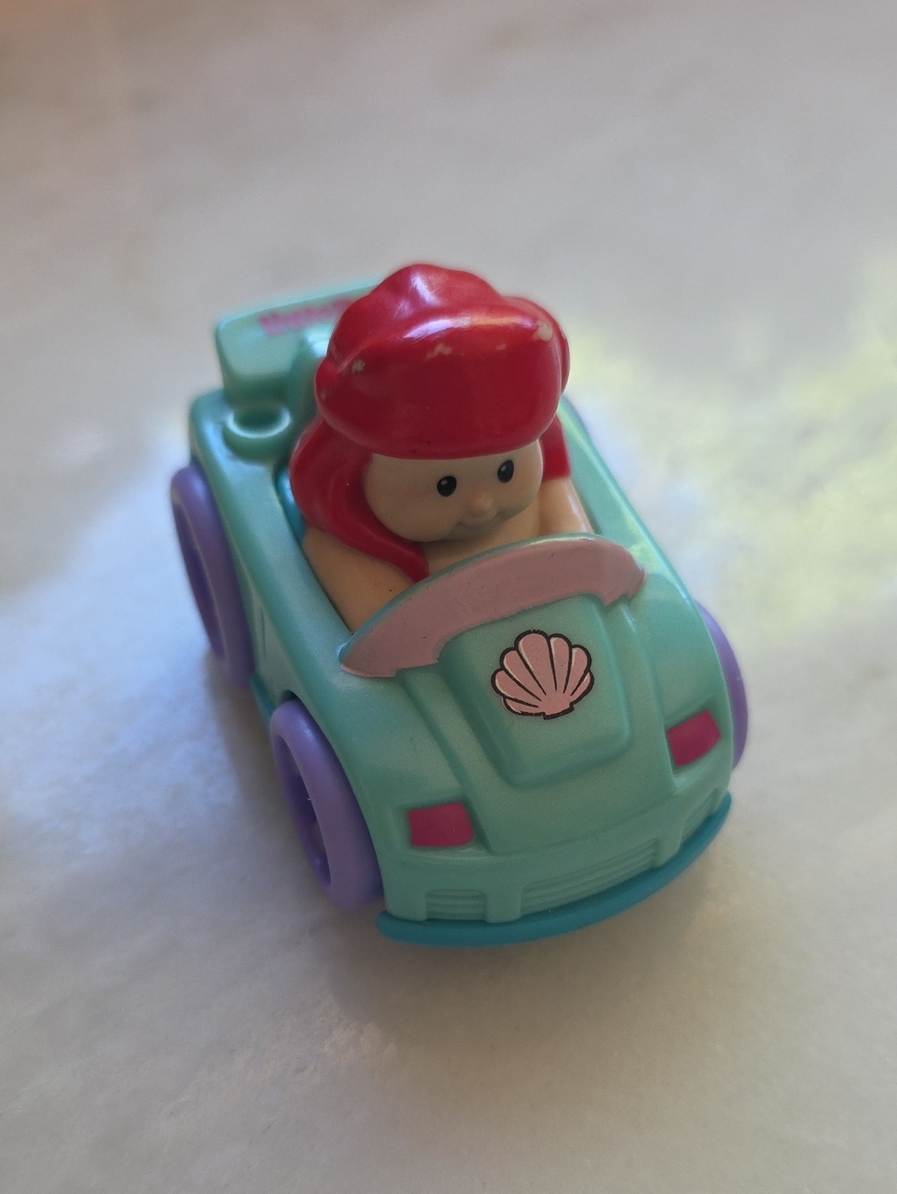 Little People Ariel Wheelies 2011 Rare Collectible Car Little Mermaid